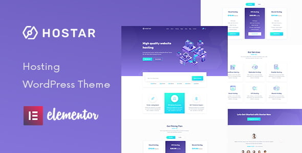 Hostar – Web Hosting WordPress Theme