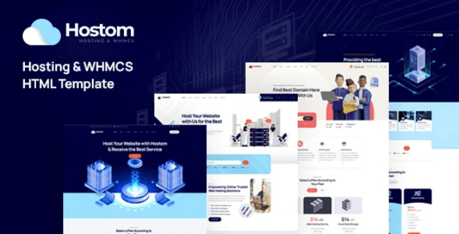 Hostom – Web Hosting & WHMCS HTML Template