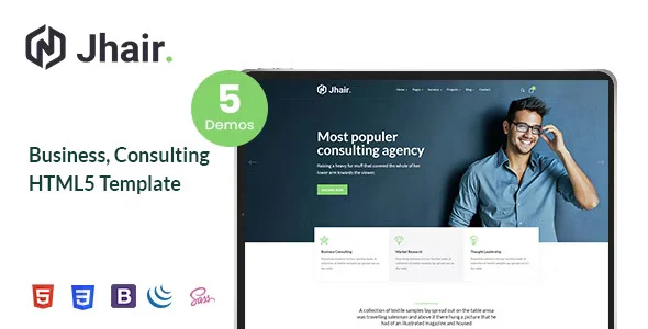 Jhair – Business, Consulting HTML5 Template