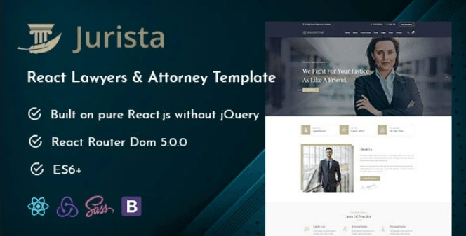 Jurista – Law Firm React Js Template