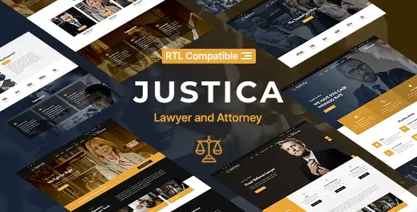 Justica – Lawyer and Attorney Website Template HTML5