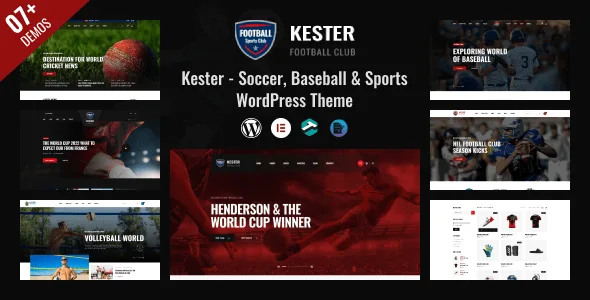 Kester – Soccer Club & Sports News WordPress Theme