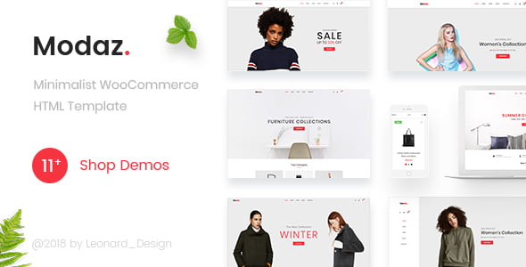 Modaz – Minimalist eCommerce HTML Template