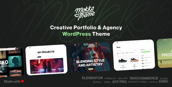 Mokko – Creative Portfolio & Agency WordPress Theme