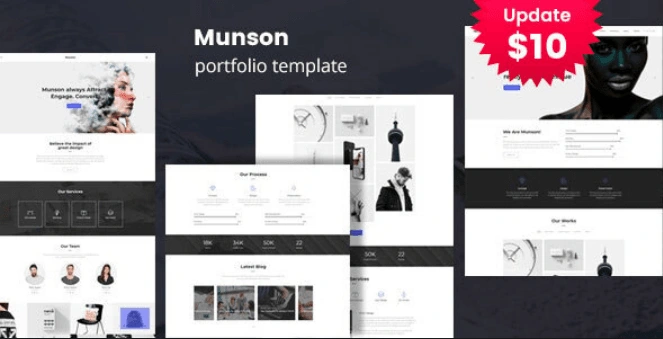 Munson – Minimal Portfolio Template HTML