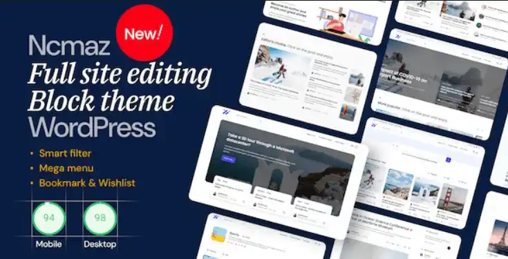 Ncmaz – News Magazine Full Site Editing WordPress Block Theme