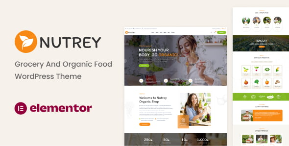 Nutrey – Organic Food Shop WordPress Theme