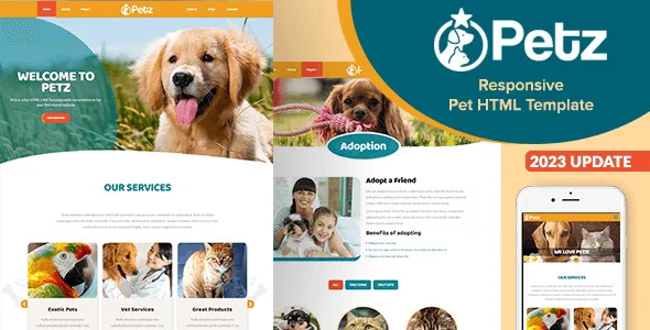 Petz – Responsive HTML Template