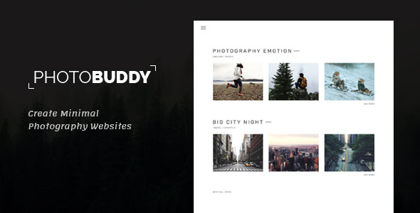 PhotoBuddy – Photography HTML Template