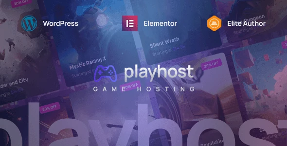 Playhost – Game Hosting Server Website Theme WordPress