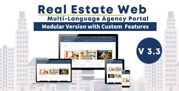 Real Estate Web – with Agency Portal and Multi-Language Management System PHP Script