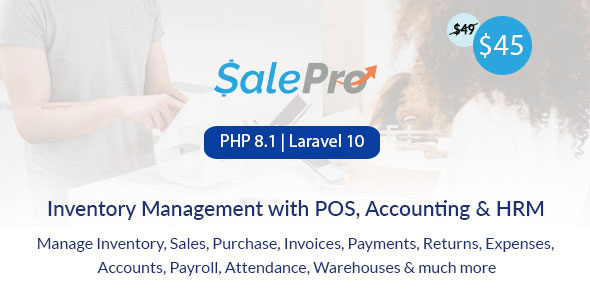 SalePro – Inventory Management System with POS, HRM, Accounting PHP Script