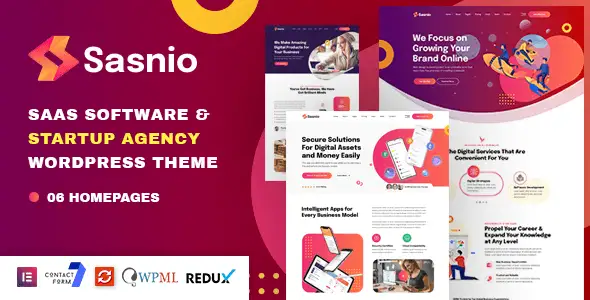 Sasnio – SaaS & Software Startup Agency WordPress Theme