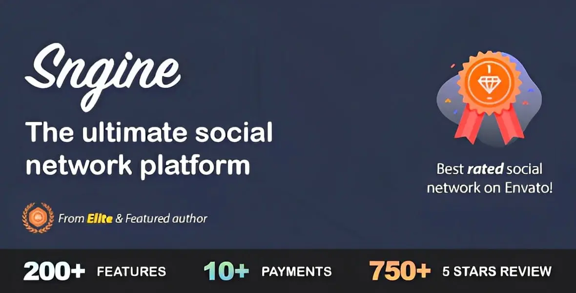 Sngine – The Ultimate PHP Social Network Platform Script