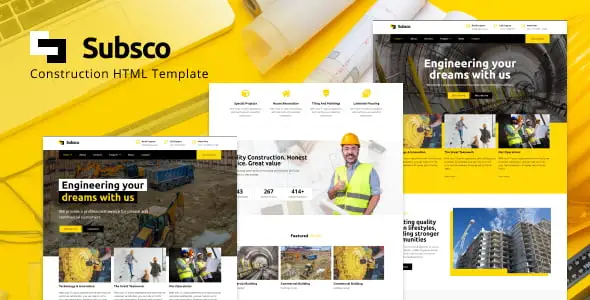 Subsco – Construction HTML Template