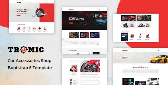 Tromic – Car Accessories Shop Bootstrap 5 Template HTML