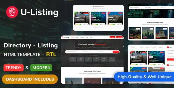 U-Listing Directory – Listing HTML Template