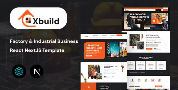 Xbuild – Factory & Industrial Business React NextJS Template