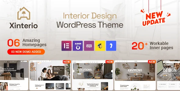 Xinterio – Interior Design WordPress Theme + RTL