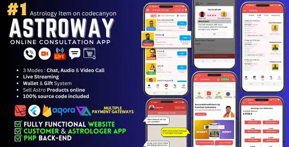 Astroway – Astrology Consultation App with PHP Backend