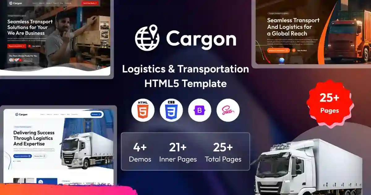 Cargon – Logistics, Cargo & Transportation HTML Template