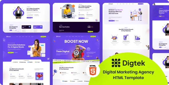 Digtek – Digital Marketing Agency HTML Template