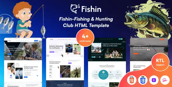 FIshin – Fishing & Hunting Club HTML Template