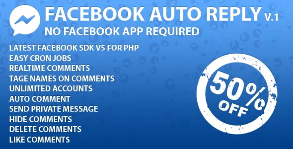 Facebook Auto Reply PHP Script