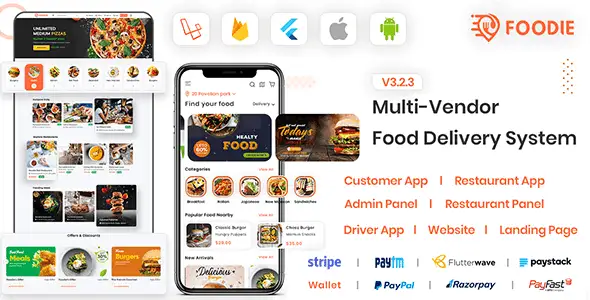 Foodie – UberEats Clone – Food Delivery App – Multiple Restaurant Food Delivery Flutter App