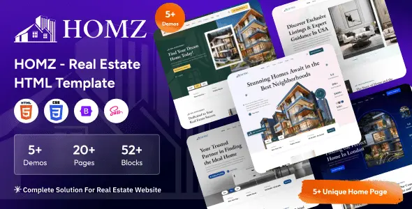 Homz – Real Estate HTML Template