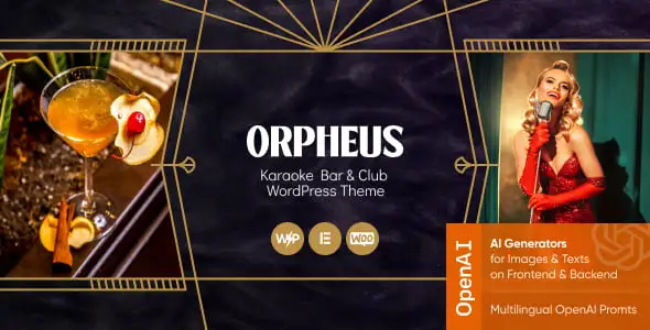 Orpheus – Karaoke Bar & Club WordPress Theme