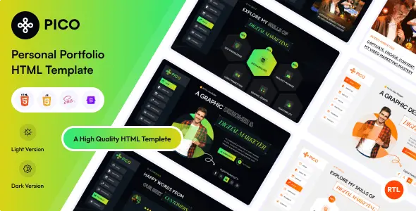 Pico – Personal Portfolio HTML Template