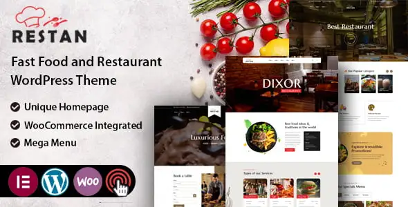 Restan – Restaurant WordPress Theme