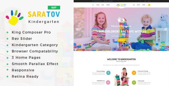 Saratov – Day Care & Kindergarten School WordPress Theme