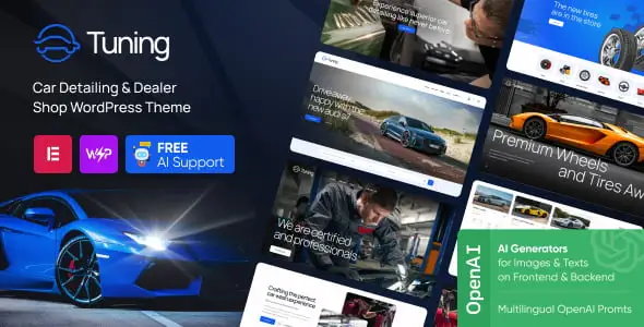 Tuning – Car Detailing & Dealer Shop WordPress Theme