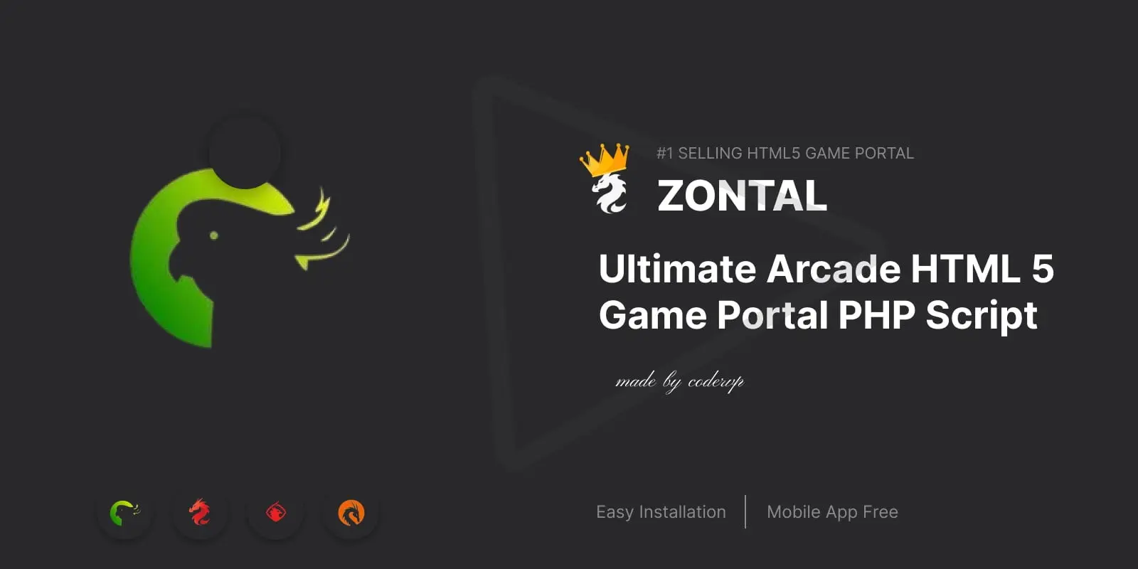 Zontal – Arcade HTML 5 Game Portal PHP Script