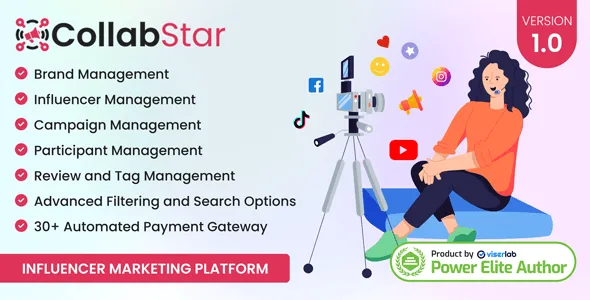 CollabStar – Influencer Marketing Platform PHP Script