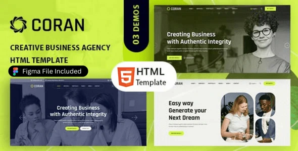 Coran – Creative Agency HTML Template