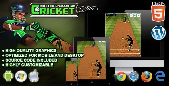 Cricket Batter Challenge – HTML5 Sport Game