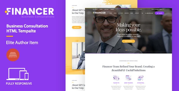 Financer – Business Consultations Template HTML