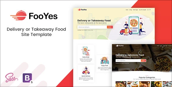 FooYes – Delivery or Takeaway Food Site Template HTML