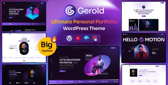 Gerold – Personal Portfolio WordPress Theme