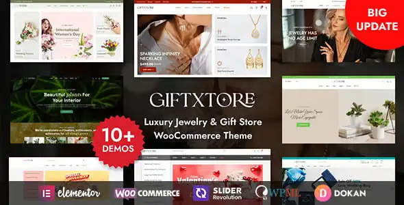 GiftXtore – Luxury Jewelry & Gift Store Elementor WooCommerce WordPress Theme