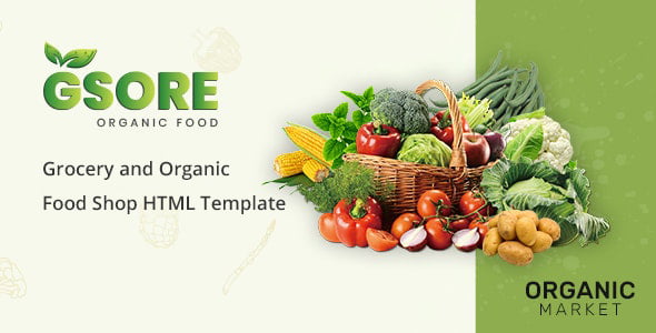 Gsore – Grocery and Organic Food Shop HTML Template