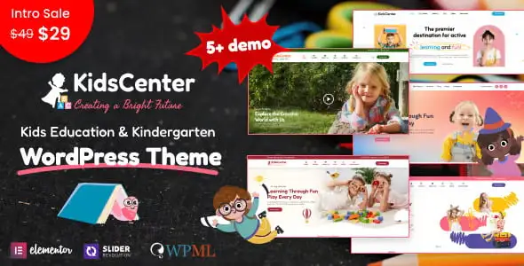 KidsCenter – Kindergarten and Kid Care Education WordPress Theme