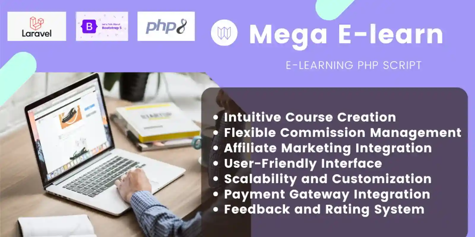 Mega E-Learn – E-Learning PHP Script