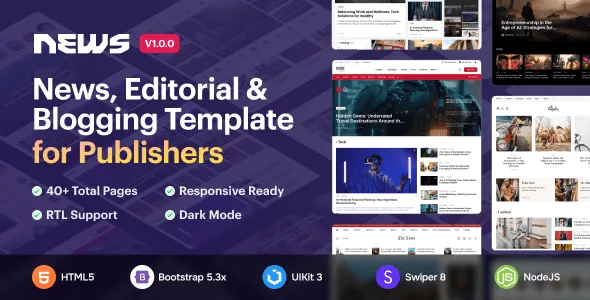 News5 – News & Magazine HTML5 Template