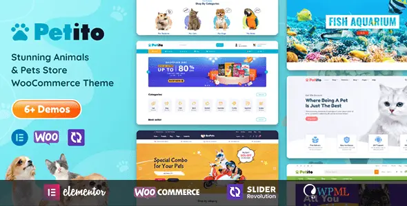 Petito – Animals and Pets Store WooCommerce Theme WordPress