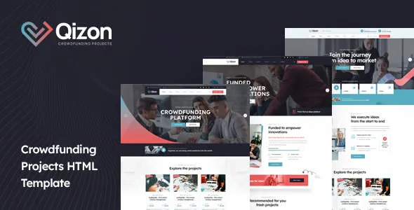 Qizon – Crowdfunding Projects HTML Template