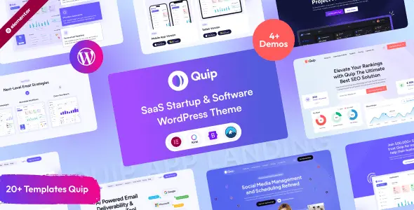 Quip – Saas Startup & Software WordPress Theme